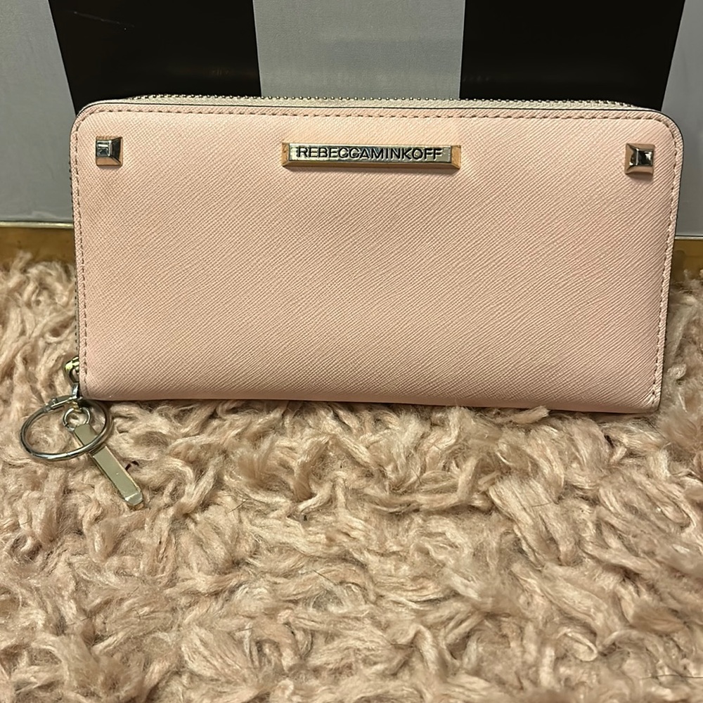 Pink Rebecca minkoff full size wallet
